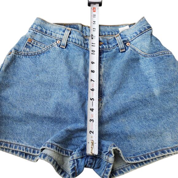 Vintage 90's Orange Tab Levi's High Rise Shorts - Size 13 - Picture 7 of 8